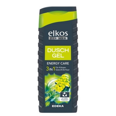 Мужской гель для душа elkos Energy Care 300 мл.