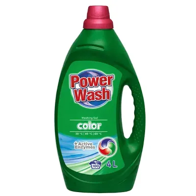 Гель для прання Power Wash для кольорової білизни 4 л.
